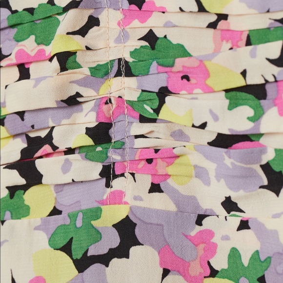 NWT H&M Cream Multicolored Floral Skirt size 10 - Picture 4 of 5